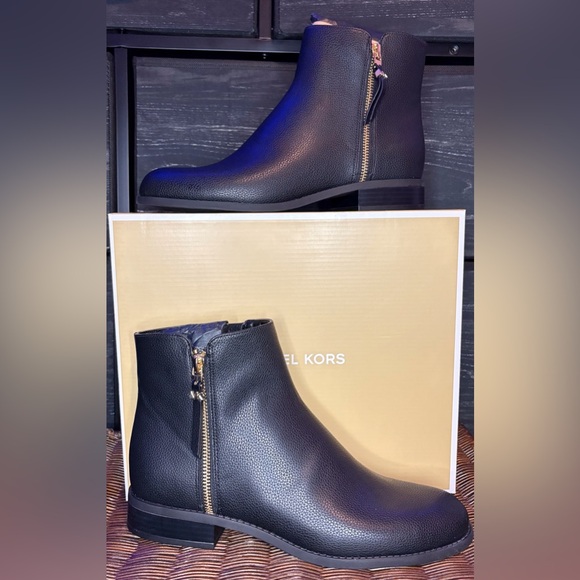 Michael Kors Black Ankle Boots - Picture 3 of 6
